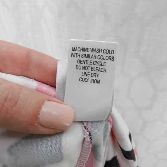 Natori Pink Black Printed Leggings Size S Athleisure Loungewear Knit Pants‎ - Picture 6 of 8